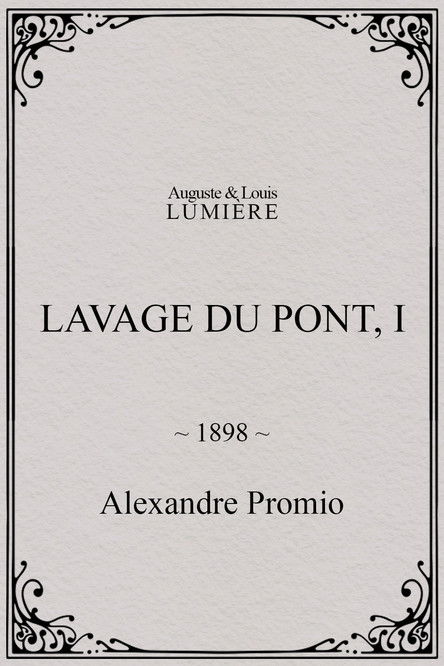 Affiche Lavage du pont, I
