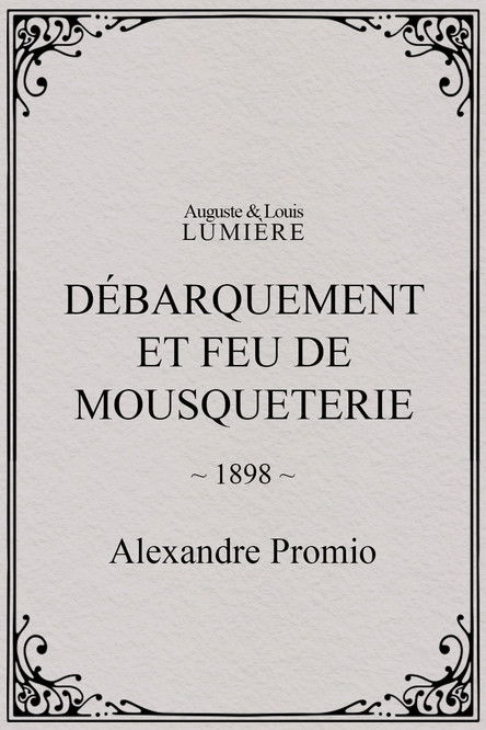 Affiche Débarquement et feu de mousqueterie