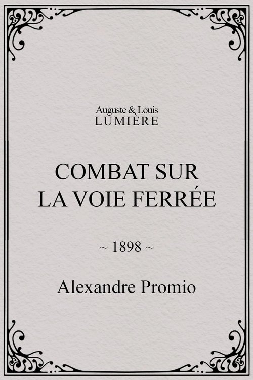 Affiche Combat sur la voie ferrée
